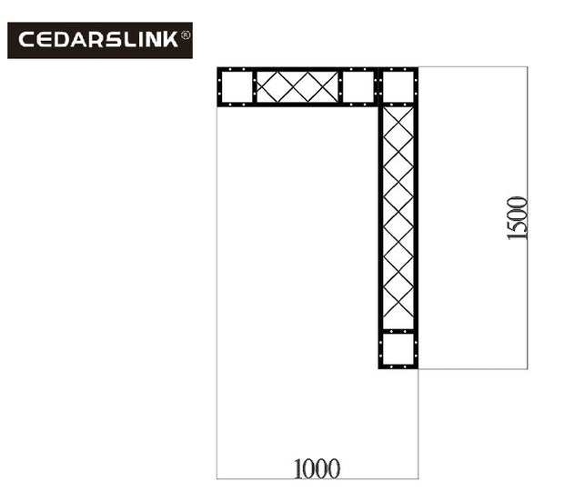 Cedarslink 7-Shaped Bolt Square Truss