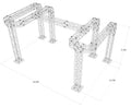 9.2 ft. High x 18.3 ft. Width x 10.8 ft. Length Arch Truss