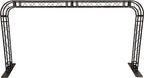 BLACK TRUSS ROUNDED ARCH KIT 16.5 FT Width 8.7 Ft Height Mobile Portable DJ Lighting System