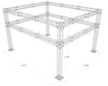 13.4 ft. High x 21.6 ft. Width x 18.3 ft. Length Arch Truss