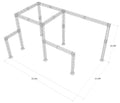 18.3 ft. High x 35.6 ft. Width x 22.5 ft. Length Arch Truss