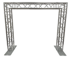 (RENTAL) Aluminum 10 ft. Width Goal Post Arch Truss Lighting System DJ PA Mobile Portable 12" Box Trussing! 2" Diameter Tubing!