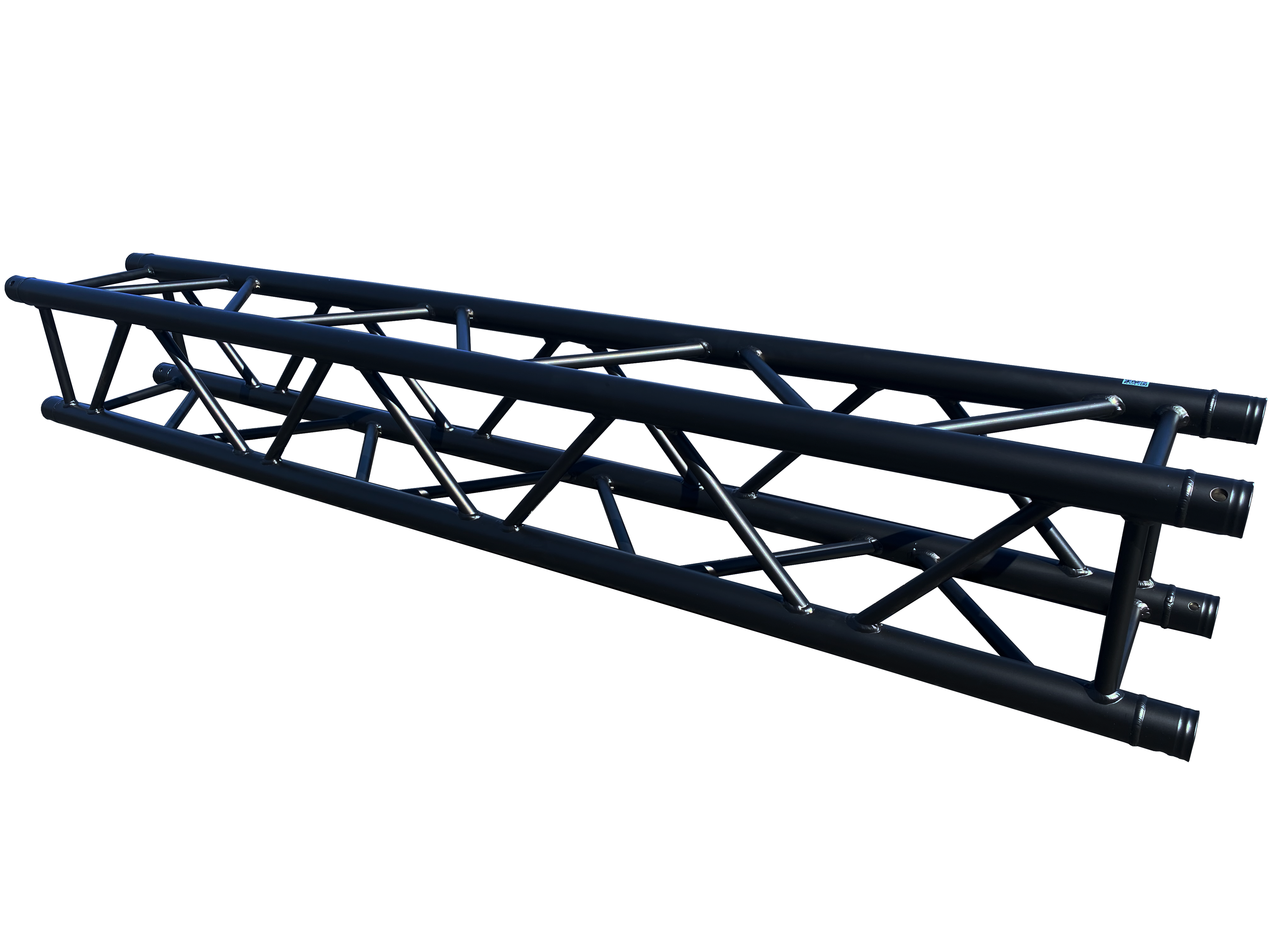 LK-2B Anodized BLACK 6.56 FT/2M Square Aluminum 290mm.x290mm. Box Lighting 2" Diameter Trussing