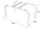 Trade Show Booth Trusses DJ Stage 20ftx10ftx9ft Aluminum Box Truss Exhibition