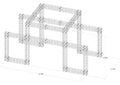 12.68 ft. High x 23.4 ft. Width x 11.7 ft. Length Arch Truss