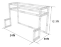 Trade Show Booth Trusses DJ Stage 20ftx10ftx12.5ft Aluminum Box Truss Exhibition