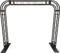 BLACK TRUSS ROUNDED ARCH KIT 10 FT Width 8.7 ft. Height Mobile Portable DJ Lighting System