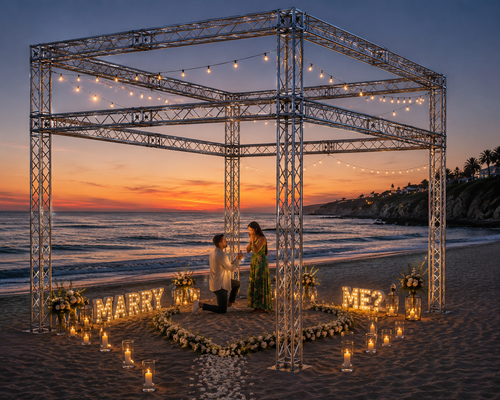 (RENTAL) 13.4 ft. High x 21.6 ft. Width x 18.3 ft. Length Arch Truss