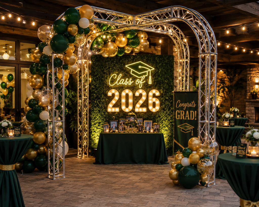 (RENTAL) 12.2 Ft W x 9 Ft Height Crossover Truss – Venue, Display, Tradeshow, DJ Booth