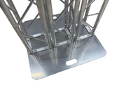 STA-2626-3P 26"x26" Aluminum Base Plate For 8"x8" Aluminum Bolt Truss Three Mounting Points