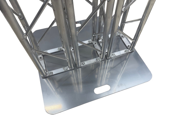 STA-2626-3P 26"x26" Aluminum Base Plate For 8"x8" Aluminum Bolt Truss Three Mounting Points