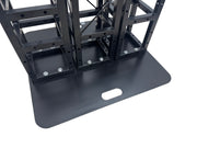 B200-2626-3P 26"x26" Aluminum Base Plate For 8"x"8" Black Bolt Truss Three Mounting Positions