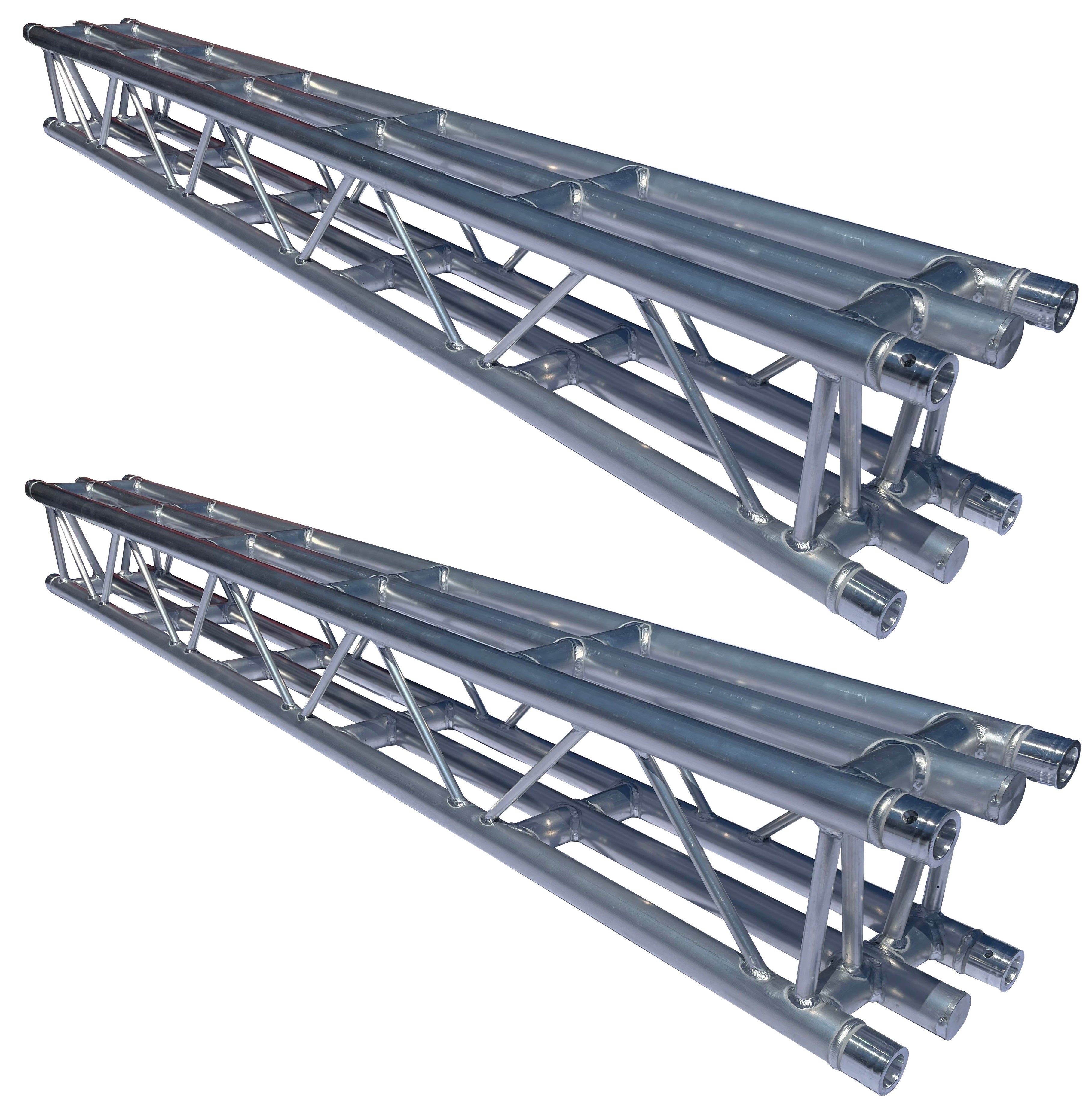 Two (2) LK-H2929.2.5 Heavy Duty 8.2FT (2.5 Meters) Straight Square Aluminum Truss Segment For LED Video Walls With 3 Chords