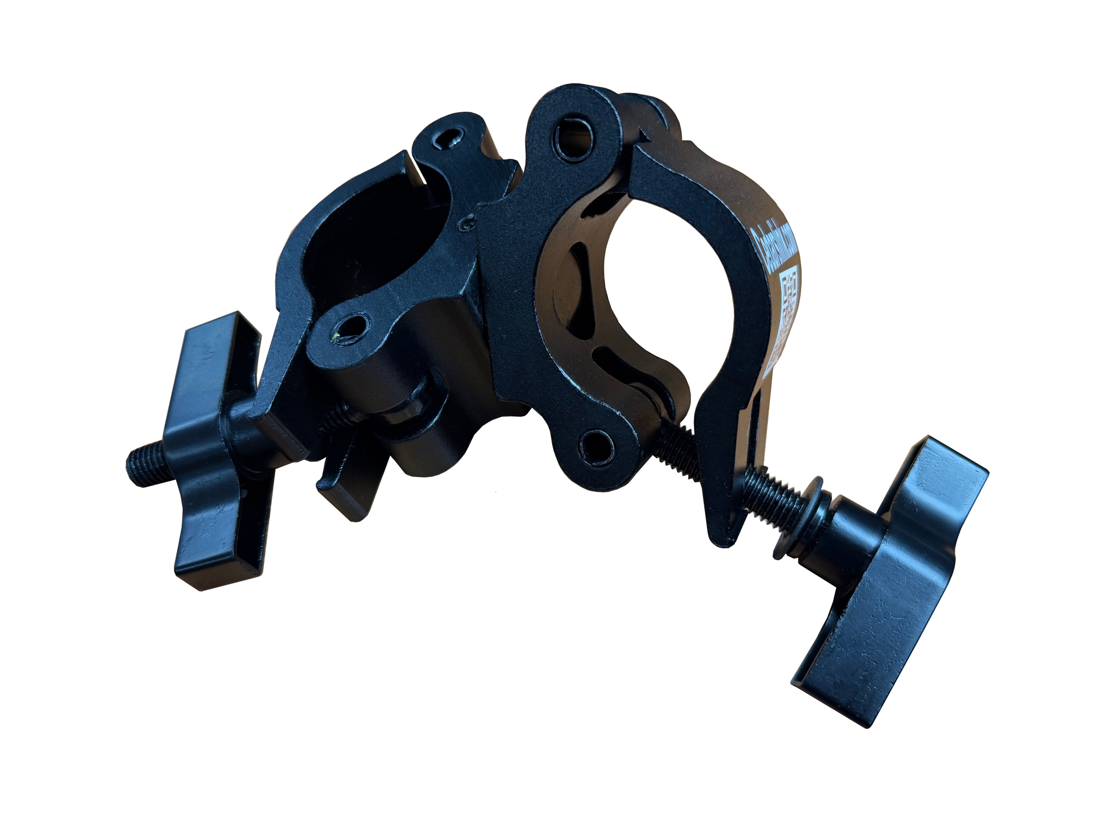 Cedarslink Double Swivel Truss Clamp – Black 360° Dual-Coupler, Fits 48-51mm (2") Truss Tube