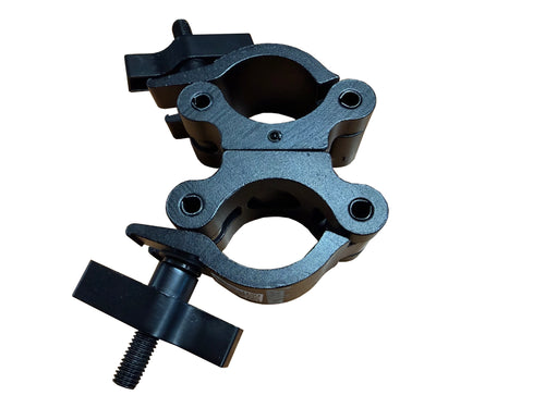 (2) Cedarslink Double Swivel Truss Clamp – Black 360° Dual-Coupler, Fits 48-51mm (2") Truss Tube