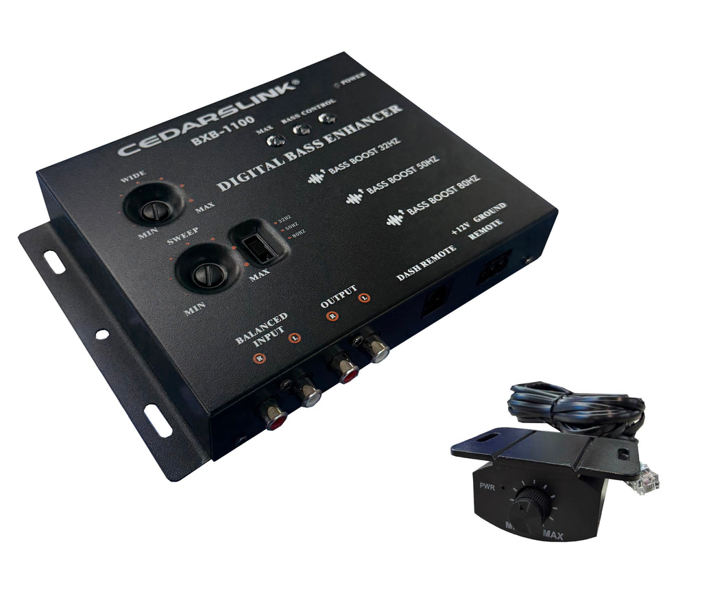 BXB-1100 Digital Bass Enhancer with Wired Dash Remote