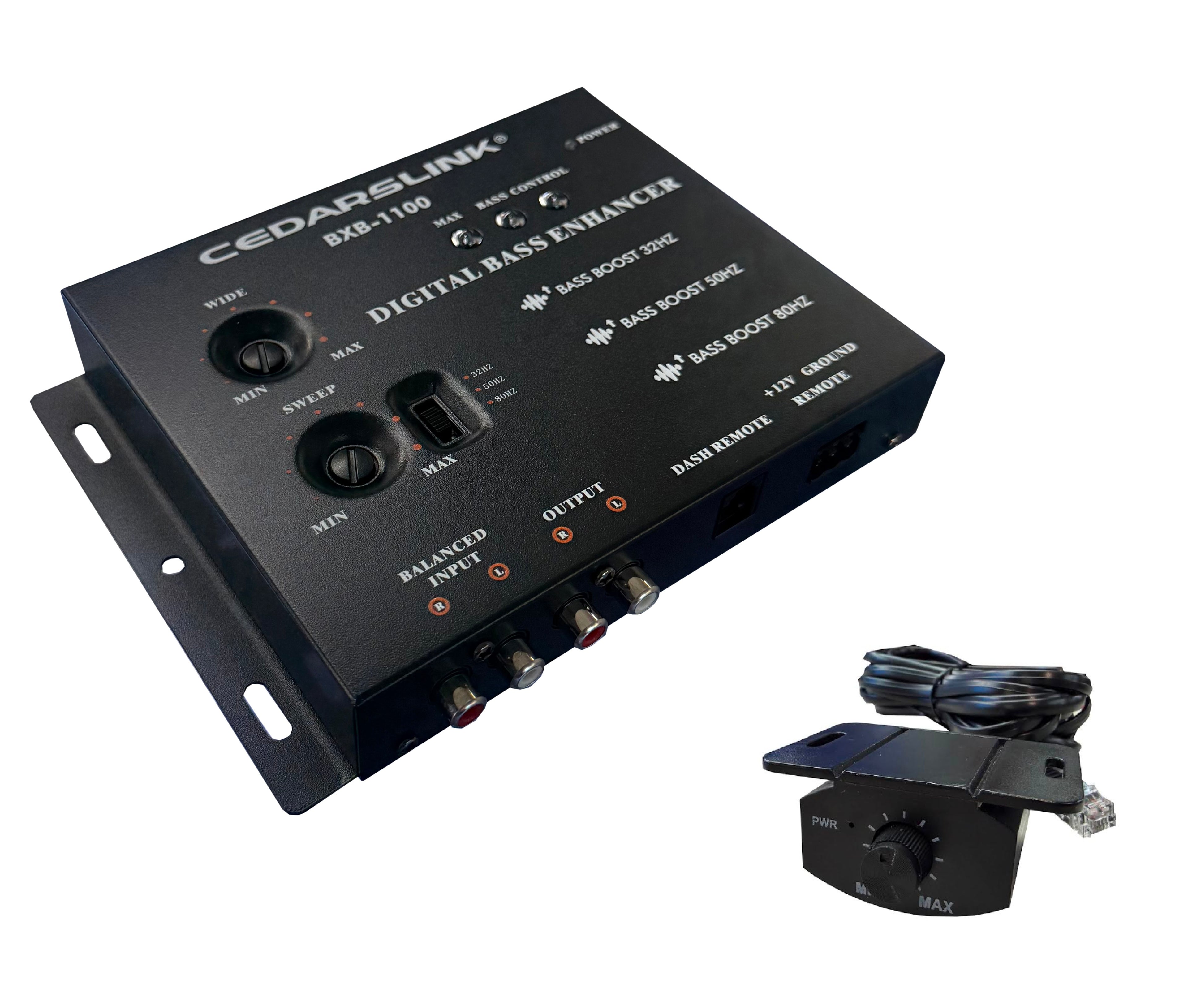 BXB-1100 Digital Bass Enhancer with Wired Dash Remote