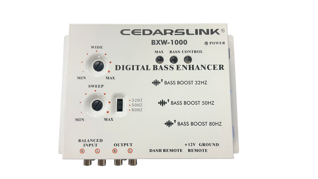 BXW-1000 Digital Bass Enhancer with Wired Dash Remote