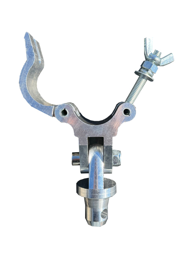 Rotating Clamp with Half Coupler Hinge Pin for Single 2" Tube Truss