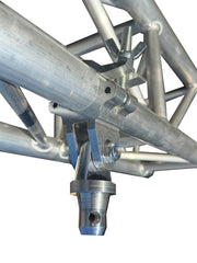 Rotating Clamp with Half Coupler Hinge Pin for Single 2" Tube Truss