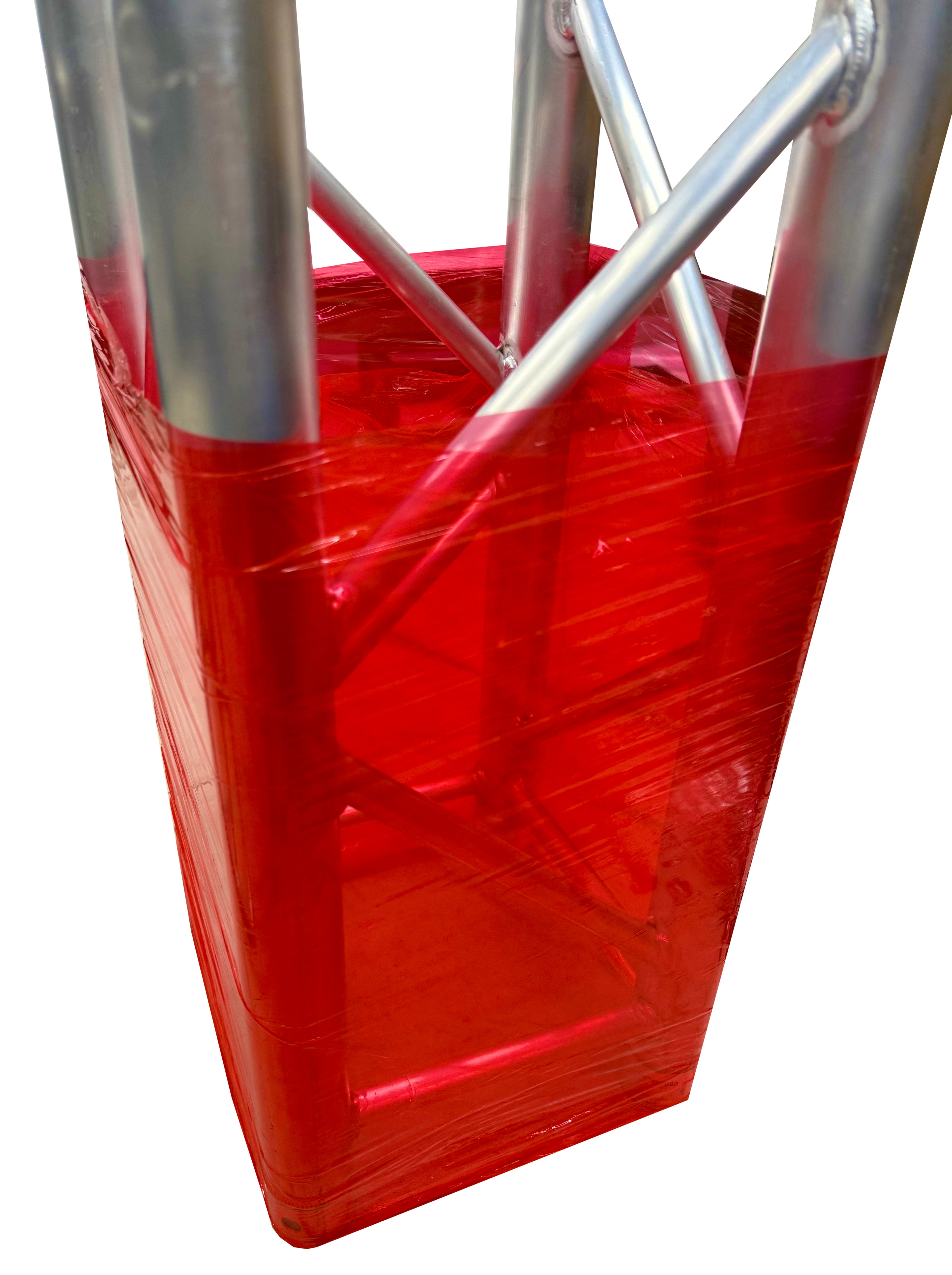 Red Gloss Truss Wrapping Film – 20" x 1000 ft Roll for Event & Stage Design