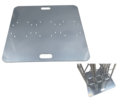 STA-2626-3P 26"x26" Aluminum Base Plate For 8"x8" Aluminum Bolt Truss Three Mounting Points