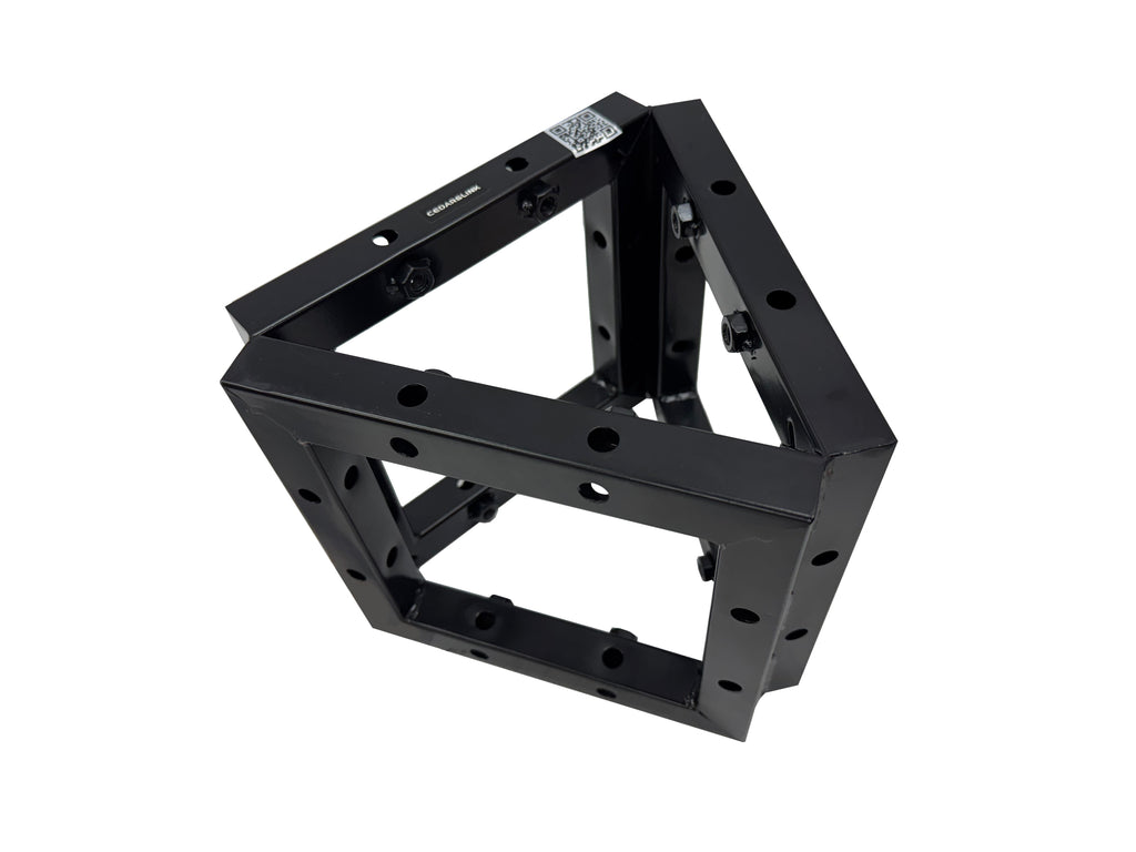 LK-20 TRIO 3-Way 60° Bolt Corner For Cedarslink DJ Light 8"X8" Square Trussing