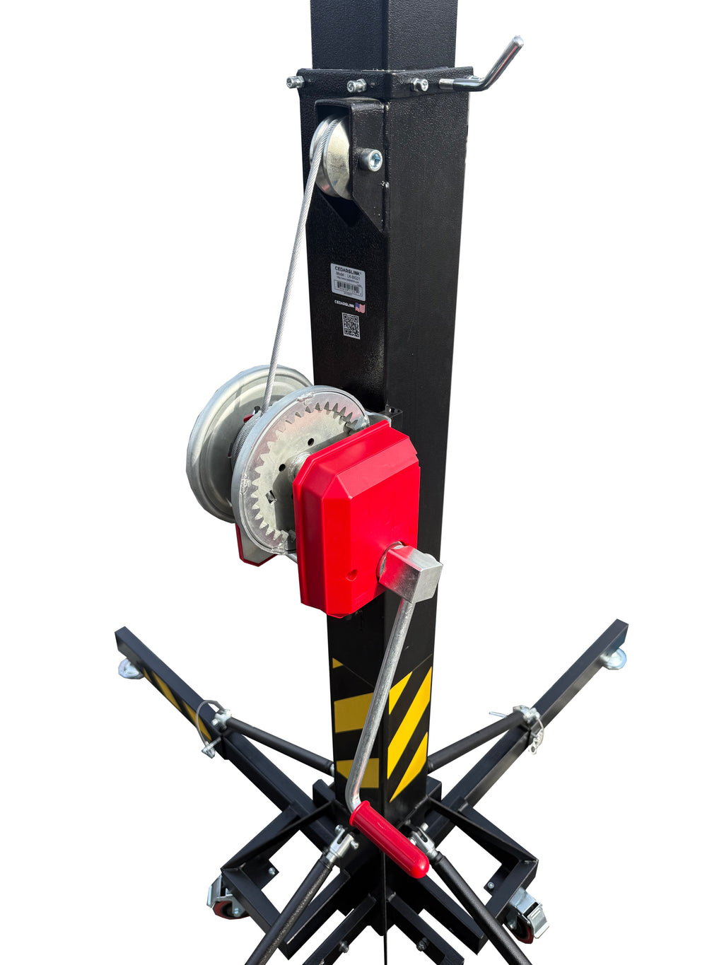(2) Two 18Ft Ultra-Heavy Duty Tower Lifter Crank Lighting DJ Concert Stand W/Outriggers