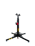 (2) Two 18Ft Ultra-Heavy Duty Tower Lifter Crank Lighting DJ Concert Stand W/Outriggers