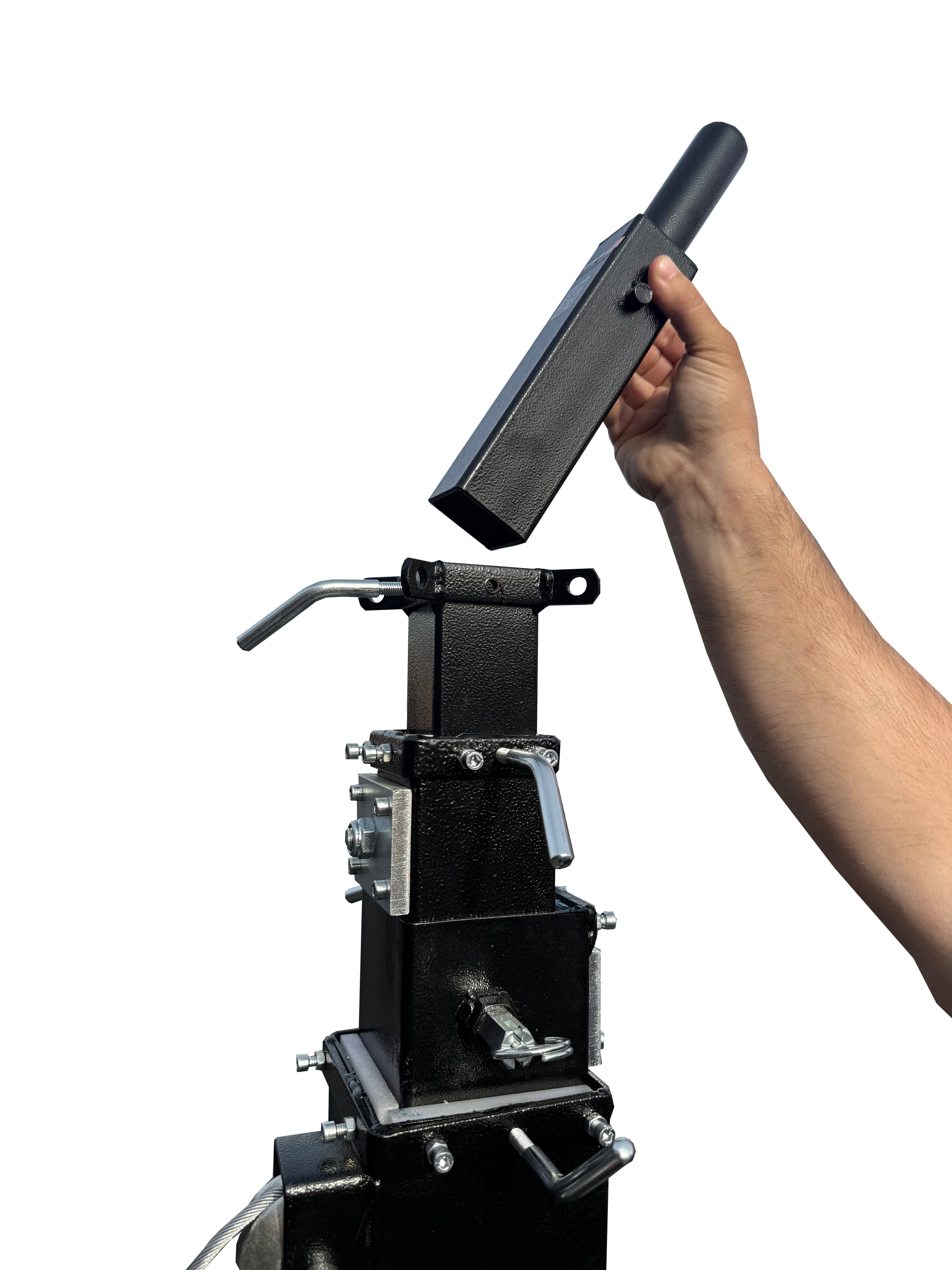 (2) Two 21Ft Ultra-Heavy Duty Tower Lifter Crank Lighting DJ Concert Stand W/Outriggers