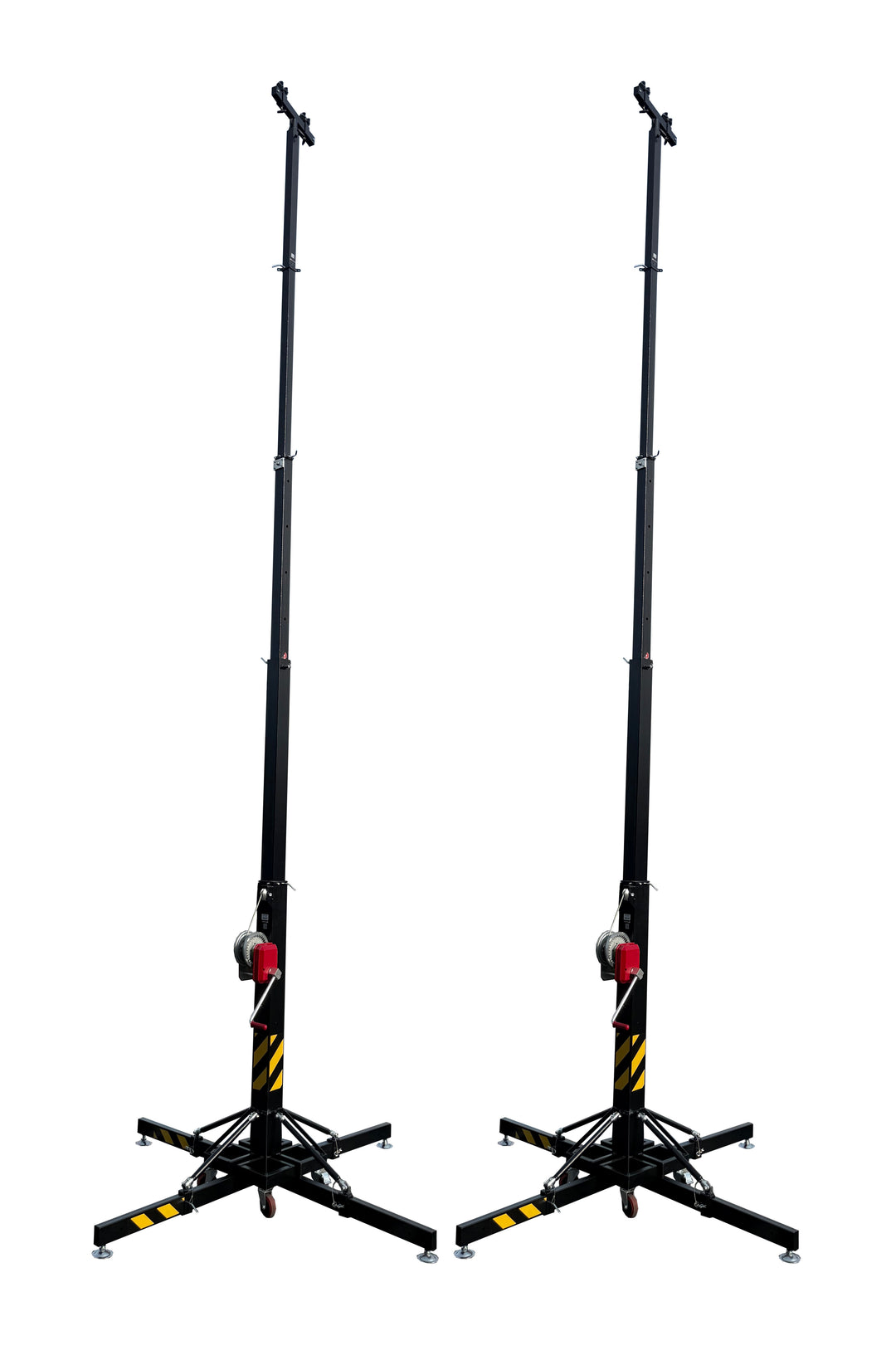 2) Two 21Ft Ultra-Heavy Duty Tower Lifter Crank Lighting DJ