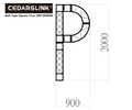 Cedarslink P-Shaped Bolt Square Truss