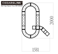 Cedarslink Q-Shaped Bolt Square Truss