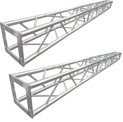 Two (2) STA-B3 9.84 ft. (3 Meter) Square Aluminum 8"x8" Bolted Type Trussing Segment Section