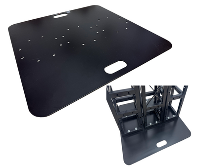 B200-2626-3P 26"x26" Aluminum Base Plate For 8"x"8" Black Bolt Truss Three Mounting Positions