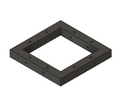 3D MODEL - LK-202.5 1" Length Square 8"x8" Black Truss