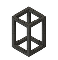 3D MODEL - LK-2030 12" Length Square 8"x8" Black Trussing Box Truss Section Bolt