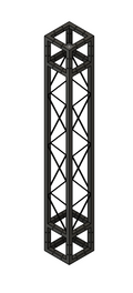 3D MODEL - LK-20150 1.5 Meter Square 8"x8" Black Trussing Box Truss Section Bolt