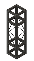 3D MODEL - LK-2075 30" Length Square 8"x8" Black Trussing Box Truss Section Bolt