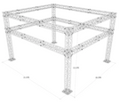 (RENTAL) 13.4 ft. High x 21.6 ft. Width x 18.3 ft. Length Arch Truss
