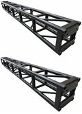 Two (2) LK-3030.3 Black 9.84FT 3 Meter Bolt Aluminum 11.81" Box Square 300mm x 300mm Trussing Bolt Truss | 3mm Wall