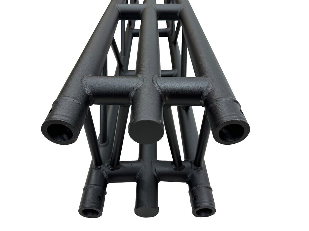 Black 6.56FT 2M Straight Square Aluminum Truss Segment +Heavy Duty Center Cord