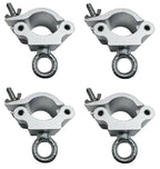 Four (4) Heavy Duty 2" Aluminum Truss clamp with eye bolt ring