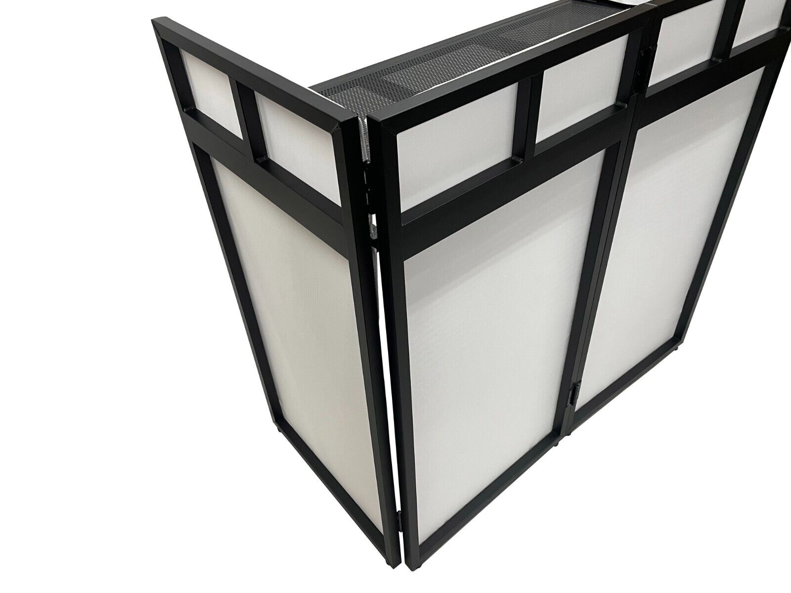 Cedarslink BEAST-8 Large 46" Wide DJ Event Facade White/Black Scrim Booth+ UPPER/LOWER COLOR MIXING INCLUDED! All Aluminum Build only 22 LB