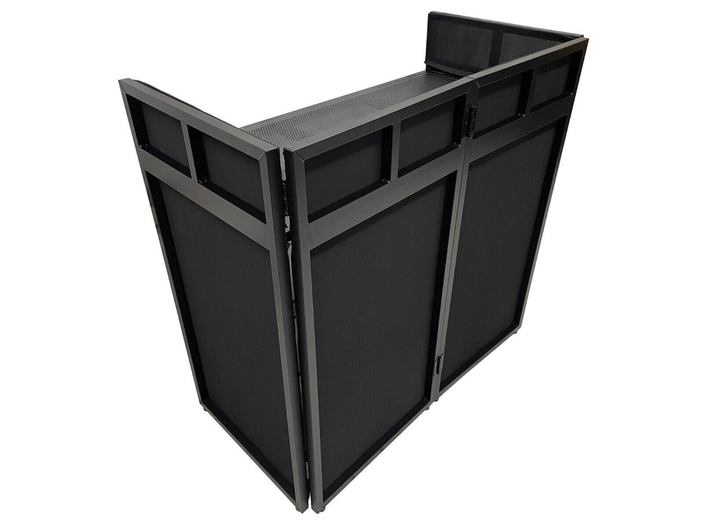 Cedarslink BEAST-8 Large 46" Wide DJ Event Facade White/Black Scrim Booth+ UPPER/LOWER COLOR MIXING INCLUDED! All Aluminum Build only 22 LB