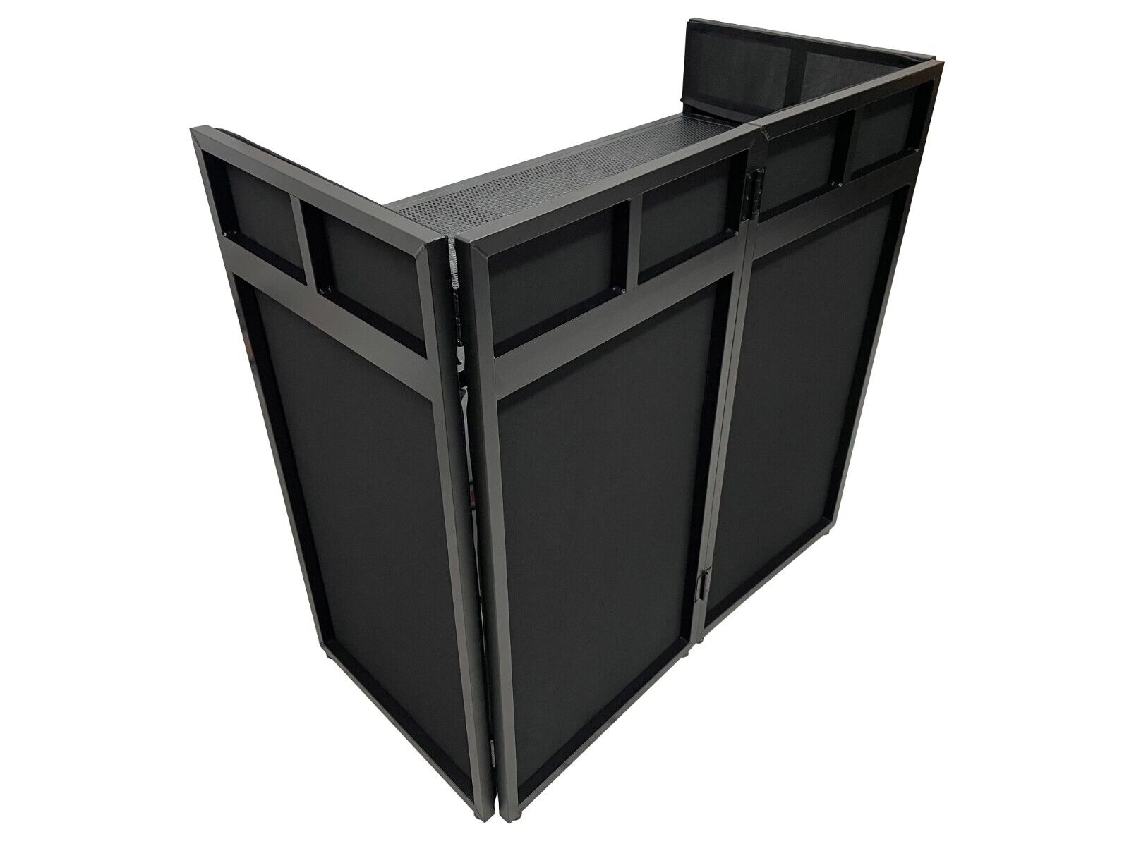 Cedarslink BEAST-8 Large 46" Wide DJ Event Facade White/Black Scrim Booth+ UPPER/LOWER COLOR MIXING INCLUDED! All Aluminum Build only 22 LB