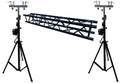 Two (2)x14FT LIGHTING CRANK STANDS 220 LB + Black 2M 6.56 ft. Aluminum 12" Truss