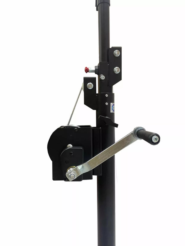 LK-SC14 COMPACT, Two (2)xTRUSS 14FT LIGHTING CRANK STANDS 220 LB & UNIVERSAL T ADAPTER Compact