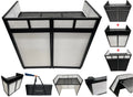 Cedarslink BEAST-8 Large 46" Wide DJ Event Facade White/Black Scrim Booth+ UPPER/LOWER COLOR MIXING INCLUDED! All Aluminum Build only 22 LB