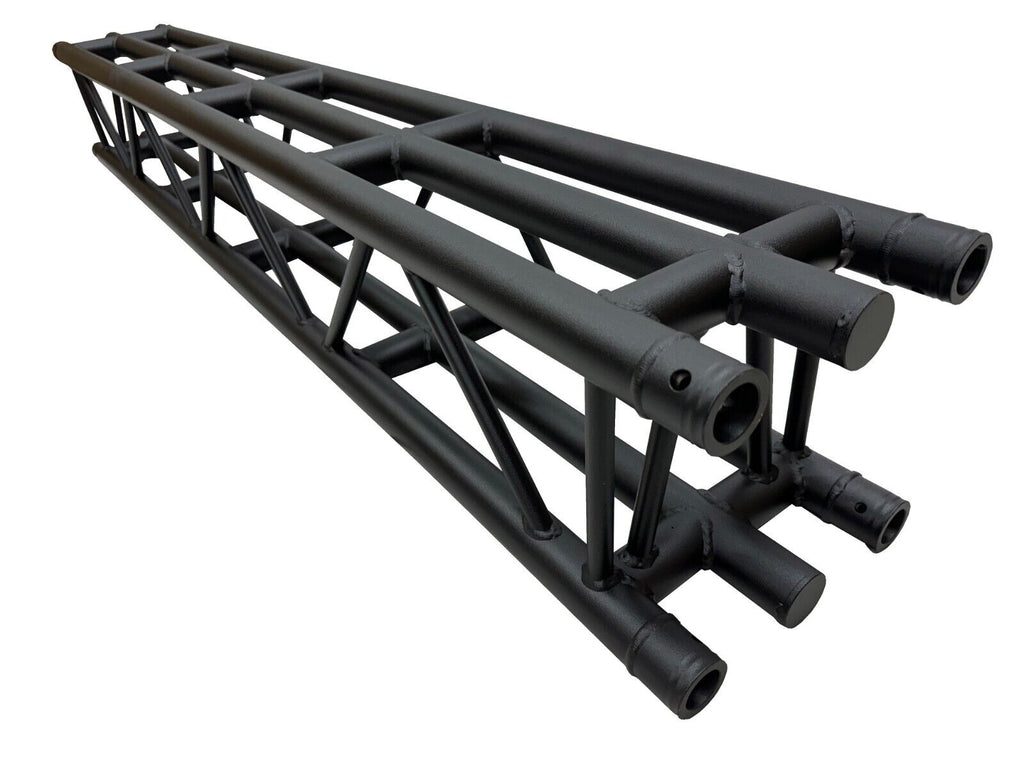 Black 6.56FT 2M Straight Square Aluminum Truss Segment +Heavy Duty Center Cord